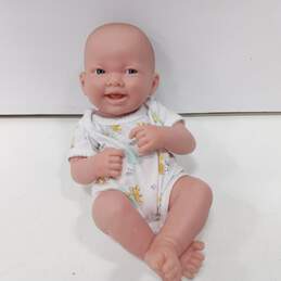 Berenguer Realistic Blue-Eyed Baby Doll in White PJs