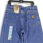 NWT Mens Blue Denim Medium Wash Relaxed Fit Straight Leg Jeans Size 34X32 image number 4