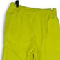 Womens Yellow Pinstripe Elastic Waist Slash Pocket Pull-On Track Pants Sz L image number 4