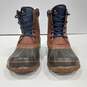 London Fog Collection Leather Brown, Blue, And Green Water Resistant Boots Size 10M image number 4