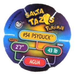 Very Rare Pokemon Psyduck #54 Salta Tazos 2001 Nintendo alternative image