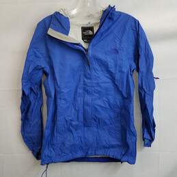 The North Face cornflower blue zip windbreaker jacket women's S