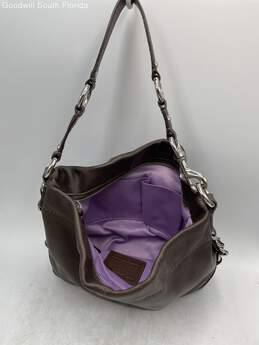 Coach Womens Brown Leather Handbag alternative image