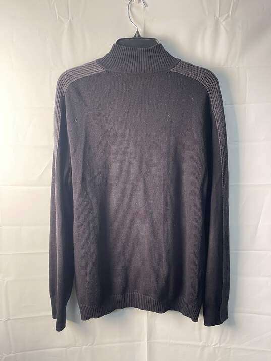 Calvin Klein Mens Black Zipper Sweater Size L image number 2