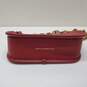Coach Swinger Leather Crossbody Clutch w/ Chain Red Apple C5812 image number 5