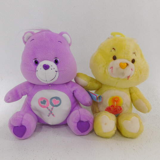 VNTG 1984 & 2003 Care Bear Plush Toys Lot Of 4 w/ Bonus Record image number 3