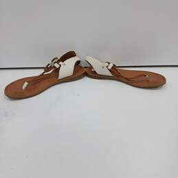 Coach Women's Clarkson White Leather Slingback Thong Sandals Size Sandals Sz 9B alternative image