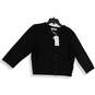 NWT Womens Black Knitted Long Sleeve Button Front Cardigan Sweater Size XL image number 1