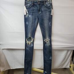 Embellish Distressed Cotton Blue Jeans 34X50 NWT