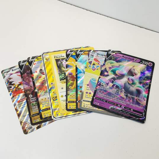 Rare Jumbo Pokémon Holographic Trading Card Singles (Set Of 10) image number 1