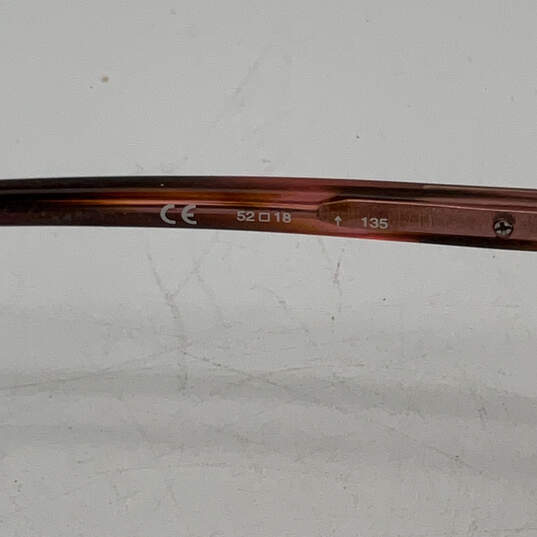 Womens MK281 Brown Clear Lens Full Rim Rectangular Eyeglasses With Case image number 7