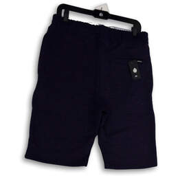 NWT Mens Blue Flat Front Elastic Waist Pull-On Bermuda Shorts Size Large alternative image