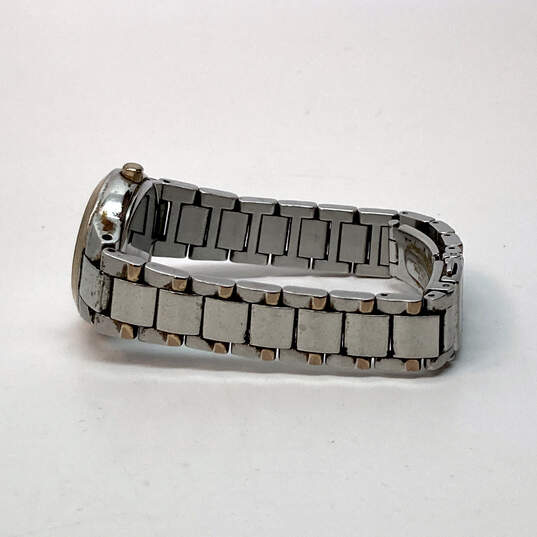 Designer Citizen Eco-Drive Silver-Tone Chain Strap Analog Quartz Wristwatch image number 5