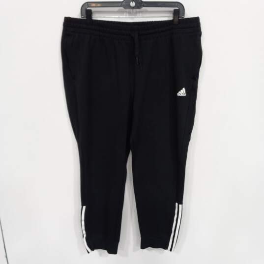 Adidas Women's Black Sweatpants Size 2XL image number 1