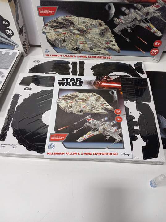 Star Wars 4D Model Kit of the Millennium Falcon & X-Wing Starfighter w/Box image number 4