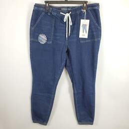 Gemma Rae Women Blue Joggers Jeans Sz 20W NWT