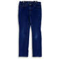 Womens Blue Denim Medium Wash Mid Rise Stretch Straight Jeans Size 6 image number 1