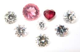 Loose Pink, Red & White Cubic Zirconia 2.8g