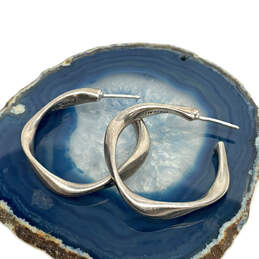 Designer Pandora 925 ALE Sterling Silver Twisted Hoop Earrings With Box