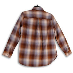 NWT Womens Multicolor Plaid Rusted Honey Long Sleeve Button-Up Shirt Size M alternative image