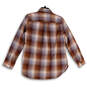 NWT Womens Multicolor Plaid Rusted Honey Long Sleeve Button-Up Shirt Size M image number 2