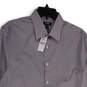 NWT Mens Pink Blue Long Sleeve Spread Collar Button-Up Shirt Size M Tall image number 3