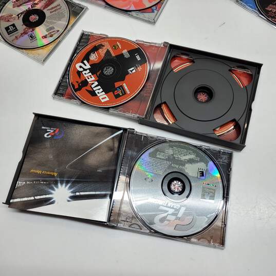 Playstation 1 - Lot of 8 Games - Driver 2 ECW Namco Racing DDR image number 3