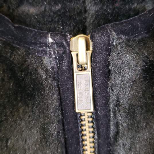 Womens Regular Fit Round Neck Sleeveless Full Zip Vest Jacket Size XL image number 3