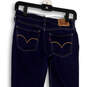Womens Blue 535 Denim Dark Wash Pockets Super Skinny Leg Jeans Size 27 image number 4