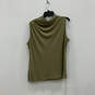 NWT Womens Green Sleeveless Crew Neck Pullover Blouse Top Size XL image number 2
