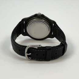 Designer Swiss Army Silver-Tone Red Bezel Round Dial Analog Wristwatch alternative image