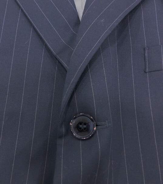 Men's Andrew Fezza Black Suit Jacket Size 44R image number 4