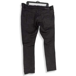 NWT Mens Black Denim Dark Wash Straight Leg Jeans Size 42x32 alternative image