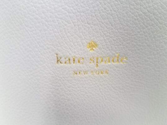 Kate Spade All Day Gallery Leather Blue Tote Bag image number 7