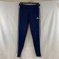 Men's Navy Adidas Tapered Fit Football Pants, Sz. S image number 1