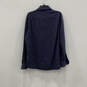 Mens Blue Cotton Long Sleeve Spread Collar Button-Up Shirt Size X-Large image number 2