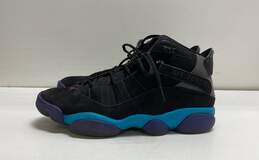 Nike Air Jordan 6 Rings Aqua, Black Sneakers DD5077-040 Size 9
