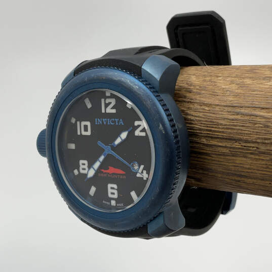 Designer Invicta Sea Hunter Black Band Quartz Analog Wristwatch image number 4