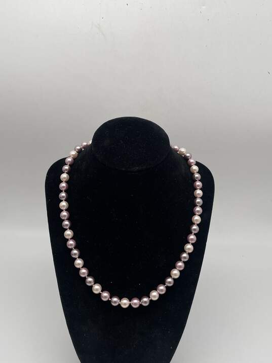 Lot Of 2 Womens Pink Pearls Beaded Necklace & Tennis Bracelet 116g image number 2