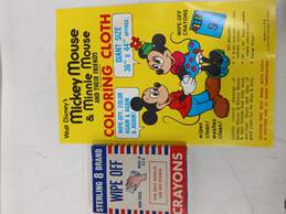 Mickey Mouse & Minnie Mouse Coloring Cloth Set alternative image