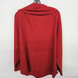 Lane Bryant Red Cowl Neck Sweater alternative image