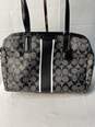 Certified Authentic Coach Black and Gray Handbag w/Shoulder Strap image number 1