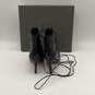 NIB Womens VC-CHENAI Black Leather Wraparound Lace-Up Ankle Booties Sz 6.5M image number 2