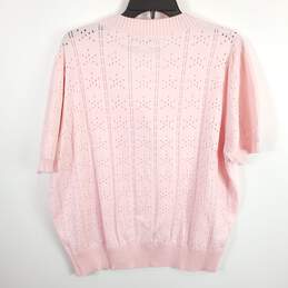 Grace Karin Women Pink Cutwork Sweatshirt 2XL NWT alternative image