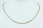 14K Gold Twisted Fancy Chain Necklace For Repair 4.8g image number 1