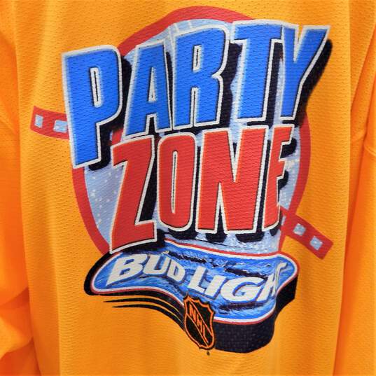 Atlanta Thrashers Men's Size XL Bud Light Party Zone NHL CCM Sewn Jersey image number 9