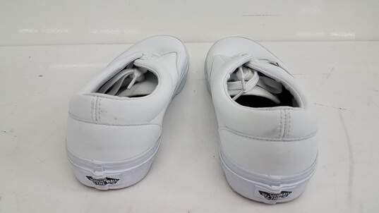 Vans Classic Shoes White Leather Size 8 image number 4