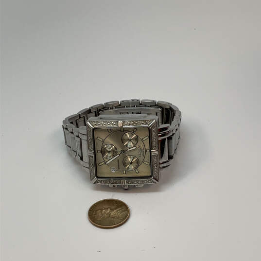Designer Invicta 5377 Silver-Tone Wildflower Chronograph Analog Wristwatch image number 2