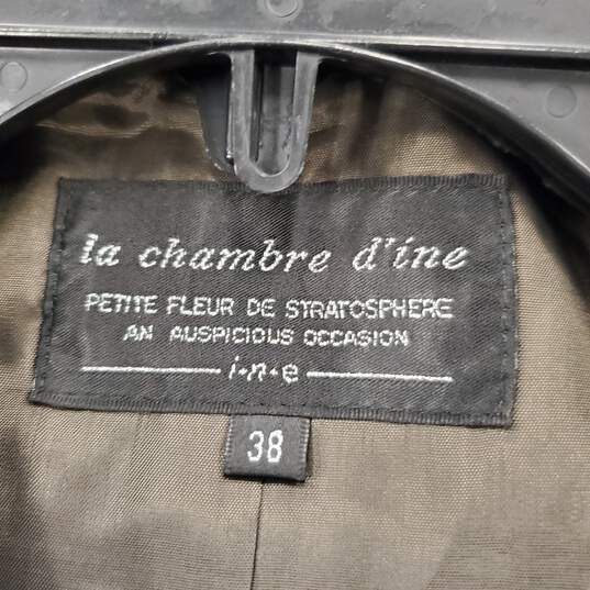 La Chambre D'ine Grey Coat Sz 38 image number 3
