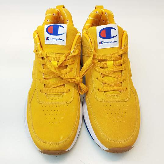 Champion 93Eighteen Yellow Suede Men's Athletic Shoes Size 11 image number 6